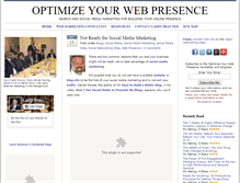 Tablet Screenshot of optimizeyourwebpresence.com
